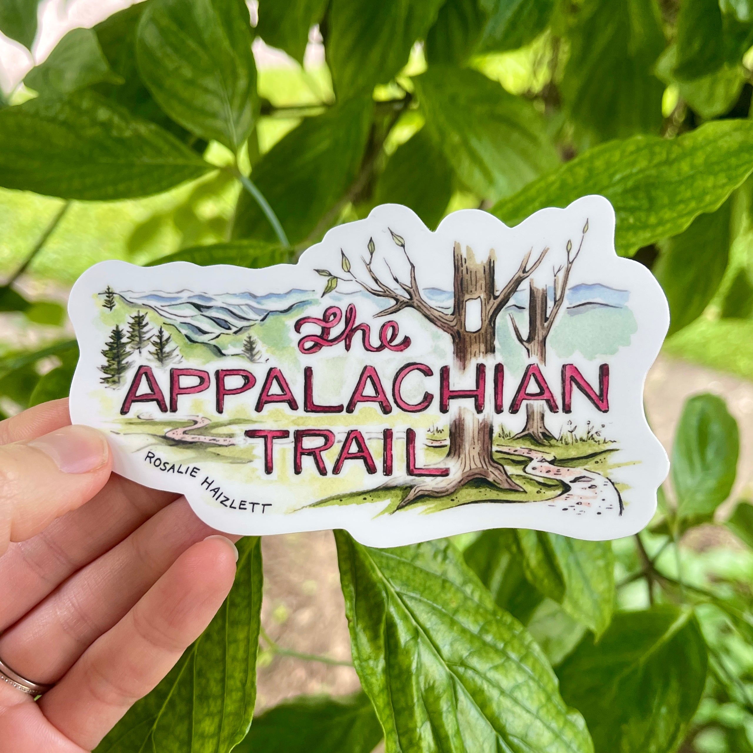 The Appalachian Trail - Waterproof Sticker – Rosalie Haizlett Illustration